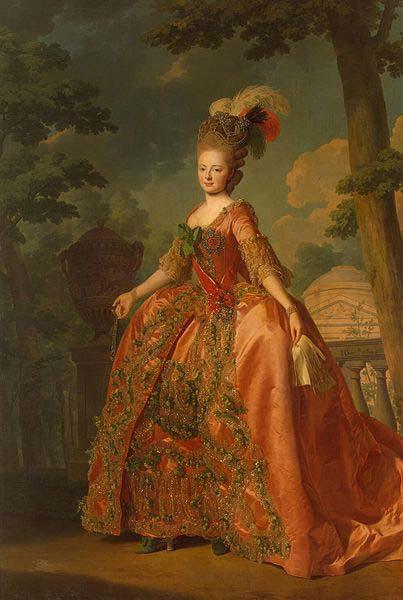 Alexander Roslin Portrait of Grand Duchess Maria Fiodorovna Germany oil painting art